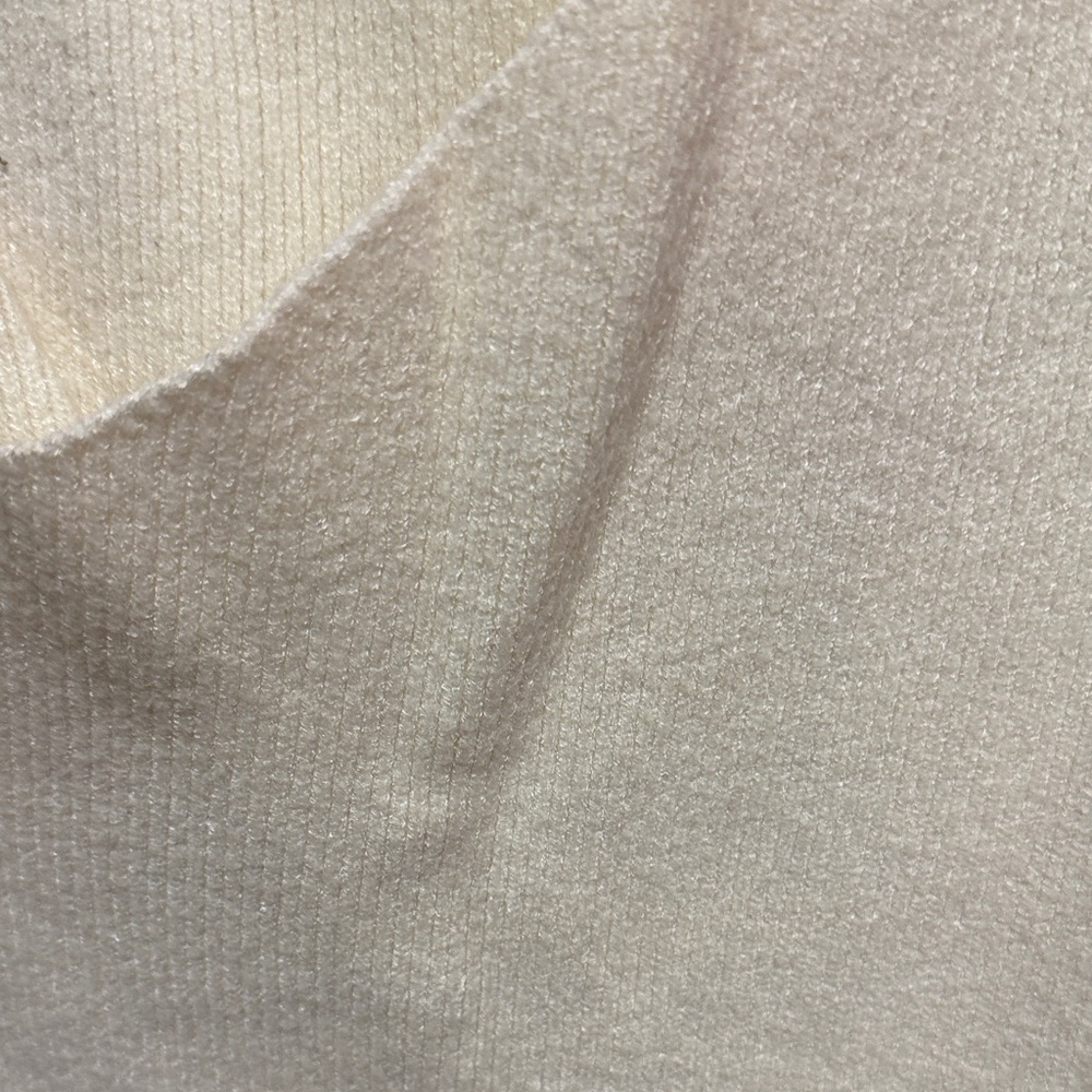Ivory Knit Wrap-Style Mini Dress - Picture 3 of 5